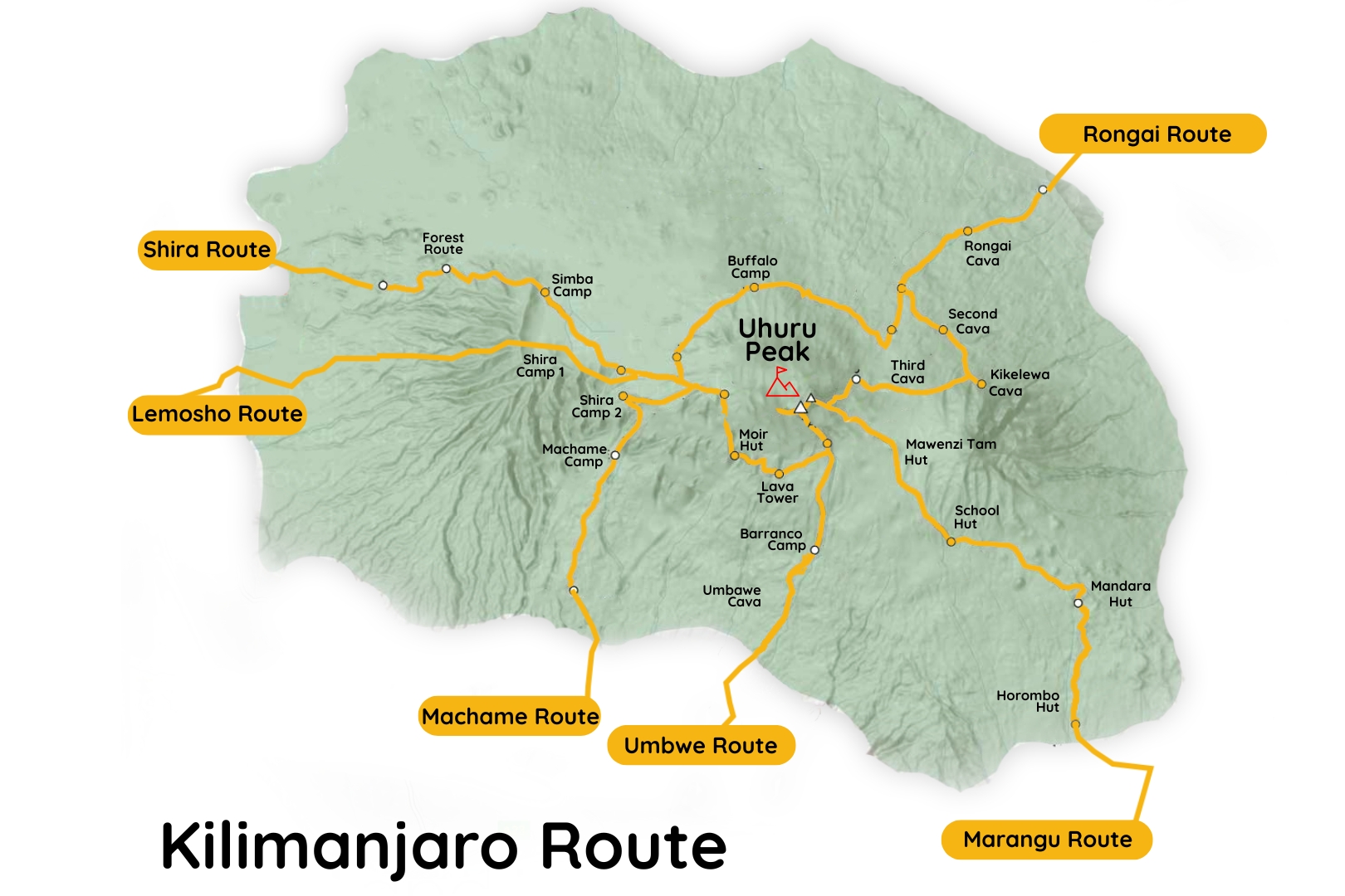 Kilimanjaro Map and Route Overview: All Routes Explained